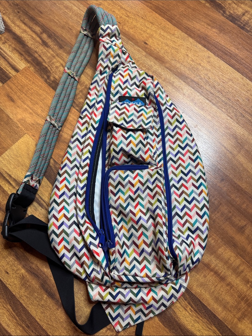 Unbranded Multicolor Chevron Sling Bag for Men